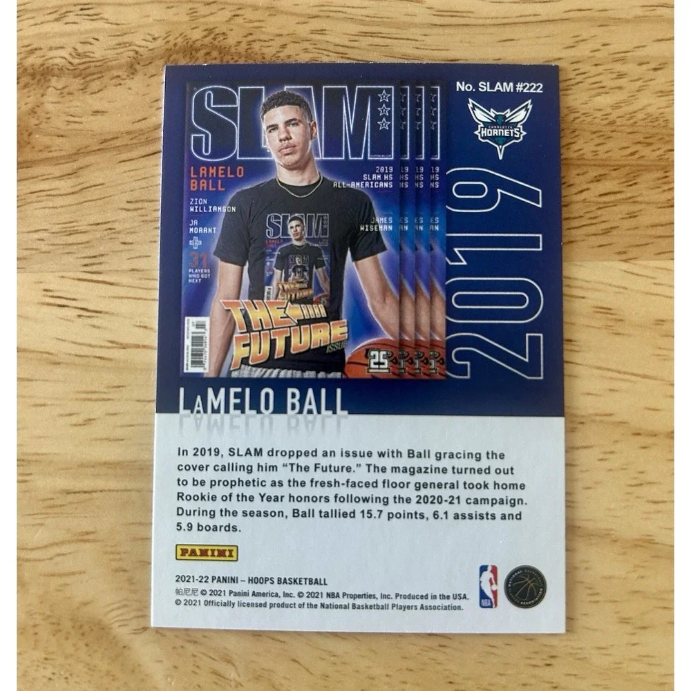 PANINI 2021-22 NBA HOOPS SLAM INSERT LAMELO BALL #SLAM 222 HORNETS